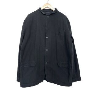 CP Shades Cotton Blazer Jacket Chore Coat Shacket Black Mens Large Relaxed